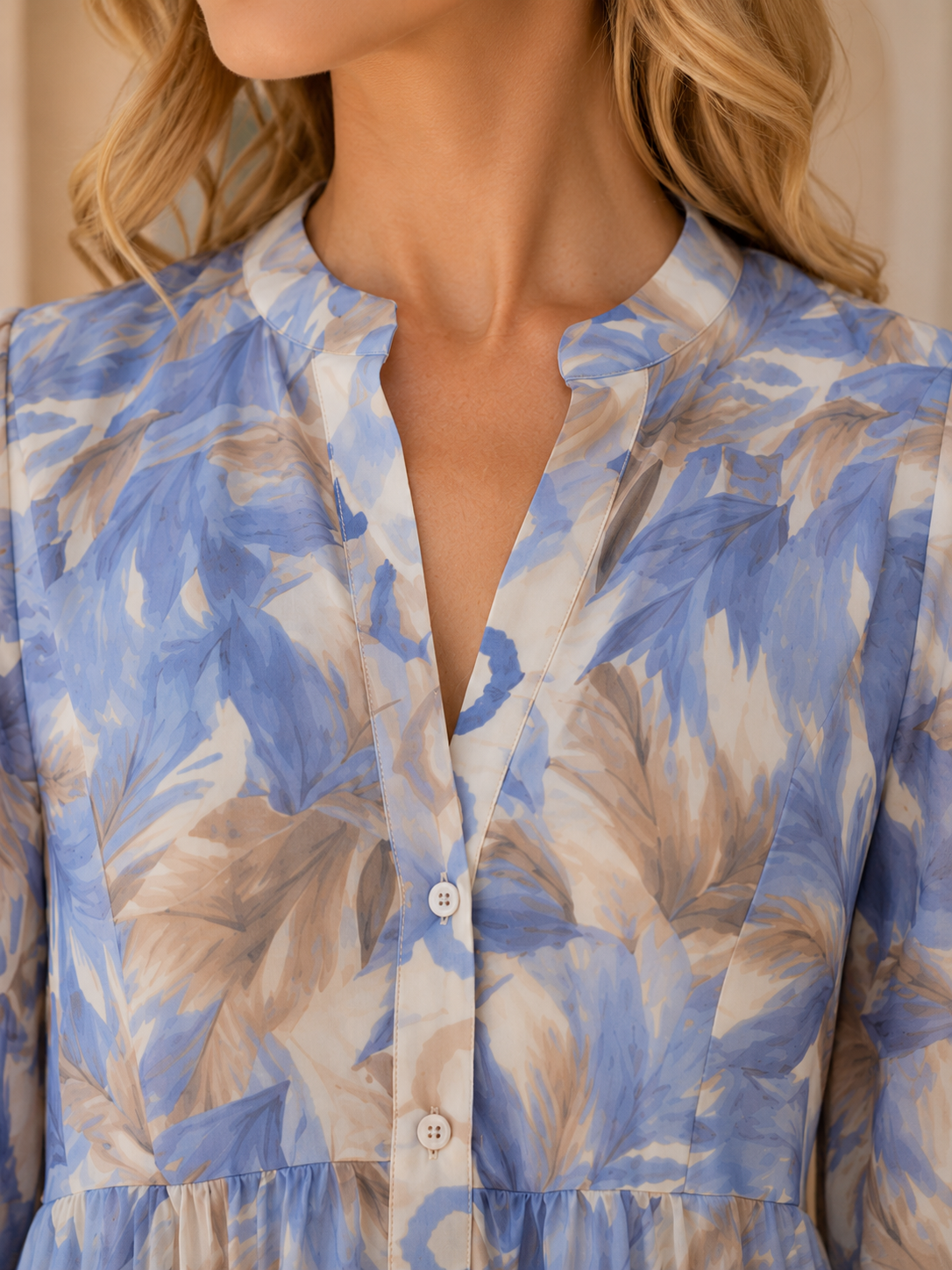 Batik Desen Katlı Elbise