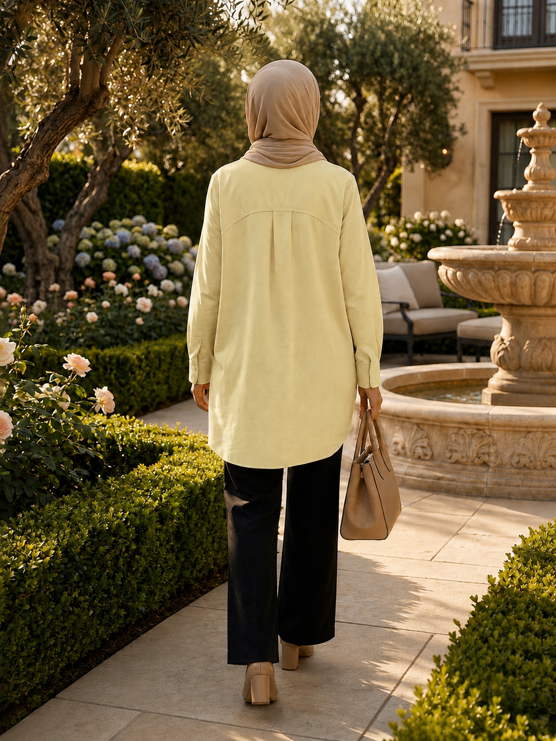 Tencel Tunik Sarı